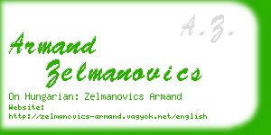 armand zelmanovics business card